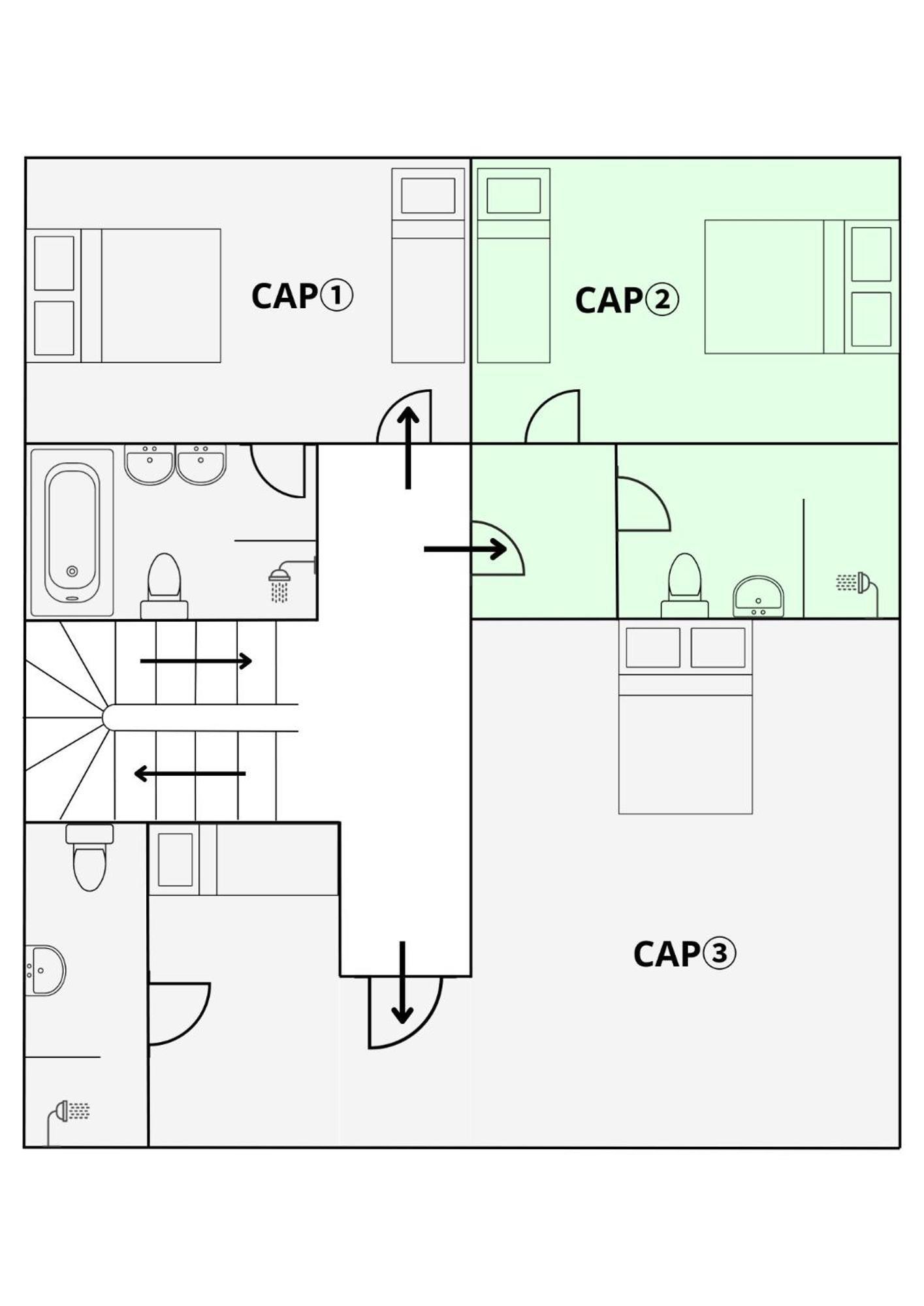 Entre Midi - Maison D'Hotes - B&B Капестон Стая снимка
